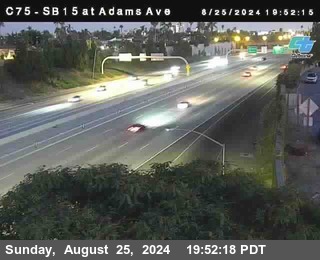 SB 15 at Adams Ave (On Ramp)