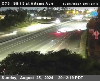 SB 15 at Adams Ave (On Ramp)