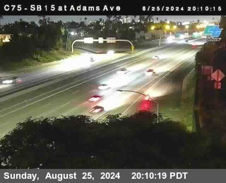 SB 15 at Adams Ave (On Ramp)