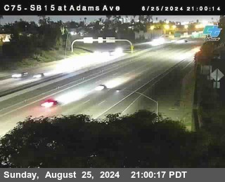 SB 15 at Adams Ave (On Ramp)