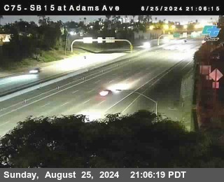 SB 15 at Adams Ave (On Ramp)