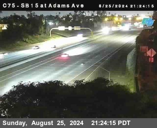 SB 15 at Adams Ave (On Ramp)