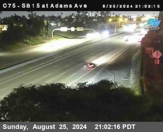 SB 15 at Adams Ave (On Ramp)