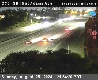 SB 15 at Adams Ave (On Ramp)