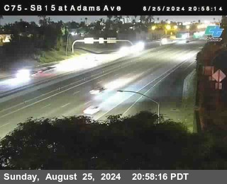 SB 15 at Adams Ave (On Ramp)