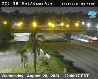 SB 15 at Adams Ave (On Ramp)