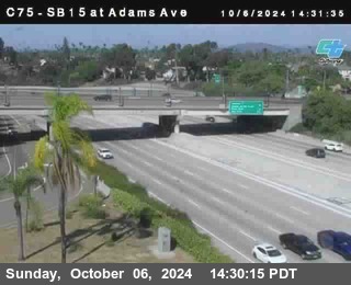 SB 15 at Adams Ave (On Ramp)