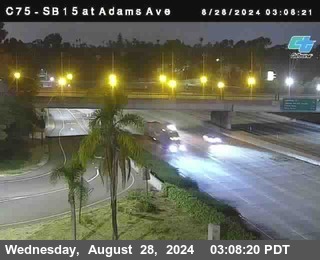 SB 15 at Adams Ave (On Ramp)