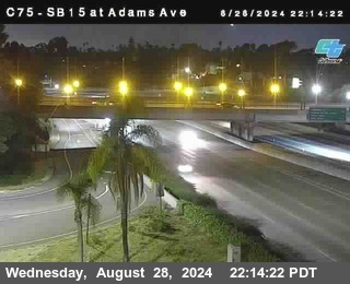 SB 15 at Adams Ave (On Ramp)