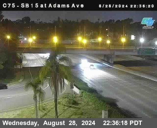 SB 15 at Adams Ave (On Ramp)