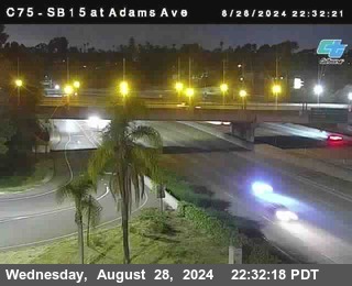 SB 15 at Adams Ave (On Ramp)