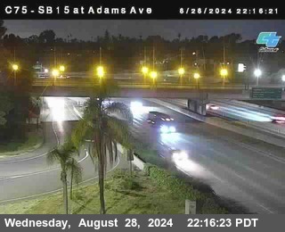 SB 15 at Adams Ave (On Ramp)