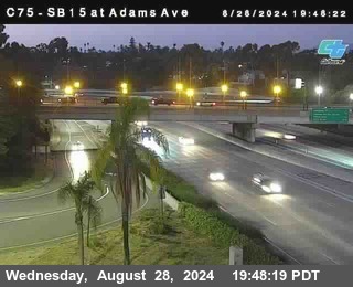 SB 15 at Adams Ave (On Ramp)