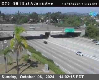 SB 15 at Adams Ave (On Ramp)