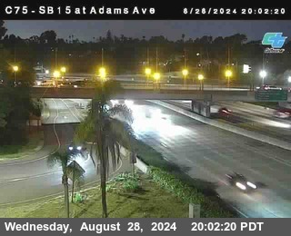 SB 15 at Adams Ave (On Ramp)