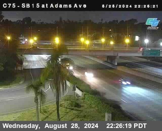 SB 15 at Adams Ave (On Ramp)