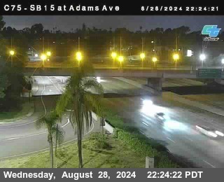 SB 15 at Adams Ave (On Ramp)