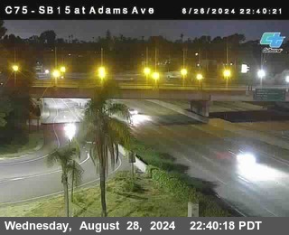 SB 15 at Adams Ave (On Ramp)