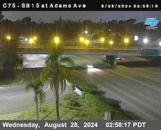 SB 15 at Adams Ave (On Ramp)