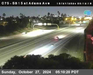 SB 15 at Adams Ave (On Ramp)