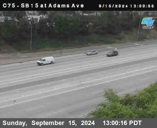 SB 15 at Adams Ave (On Ramp)