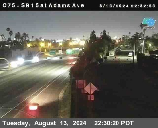 SB 15 at Adams Ave (On Ramp)