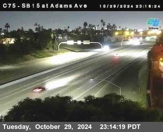 SB 15 at Adams Ave (On Ramp)