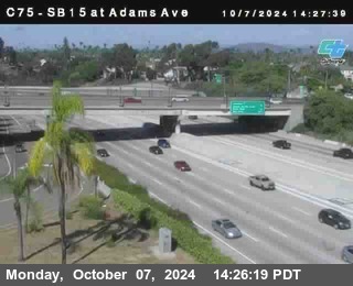 SB 15 at Adams Ave (On Ramp)