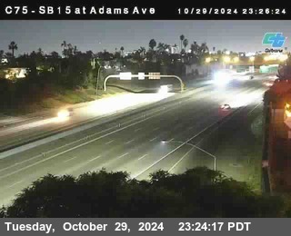 SB 15 at Adams Ave (On Ramp)