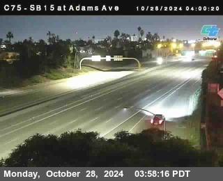 SB 15 at Adams Ave (On Ramp)