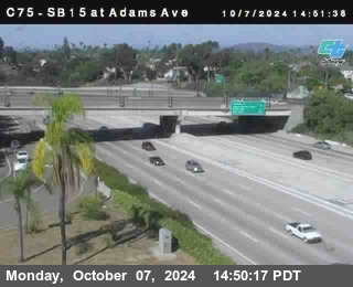 SB 15 at Adams Ave (On Ramp)