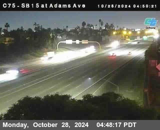 SB 15 at Adams Ave (On Ramp)