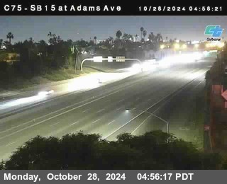 SB 15 at Adams Ave (On Ramp)