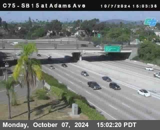 SB 15 at Adams Ave (On Ramp)