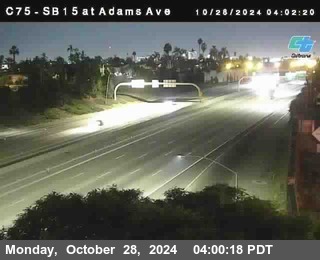 SB 15 at Adams Ave (On Ramp)