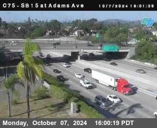 SB 15 at Adams Ave (On Ramp)