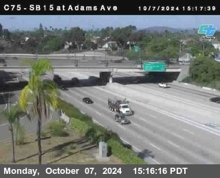 SB 15 at Adams Ave (On Ramp)