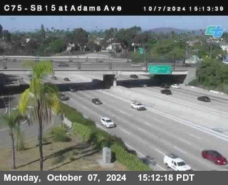 SB 15 at Adams Ave (On Ramp)