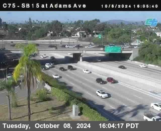 SB 15 at Adams Ave (On Ramp)