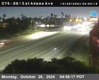 SB 15 at Adams Ave (On Ramp)