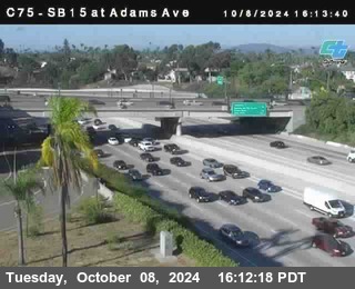 SB 15 at Adams Ave (On Ramp)