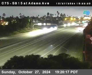 SB 15 at Adams Ave (On Ramp)