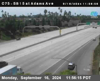 SB 15 at Adams Ave (On Ramp)