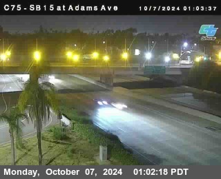 SB 15 at Adams Ave (On Ramp)