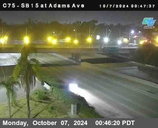 SB 15 at Adams Ave (On Ramp)