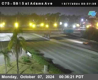 SB 15 at Adams Ave (On Ramp)