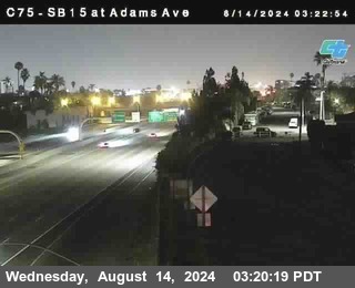 SB 15 at Adams Ave (On Ramp)