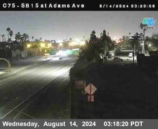 SB 15 at Adams Ave (On Ramp)