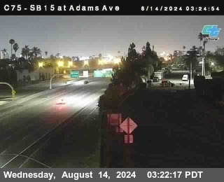 SB 15 at Adams Ave (On Ramp)