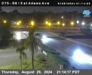 SB 15 at Adams Ave (On Ramp)